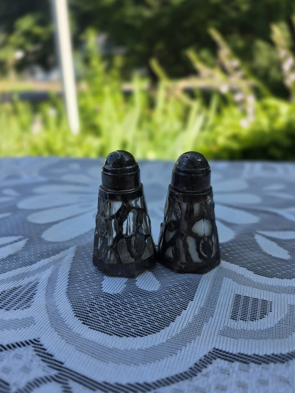 Vintage Sterling Silver Salt & Pepper Shakers - Unbranded